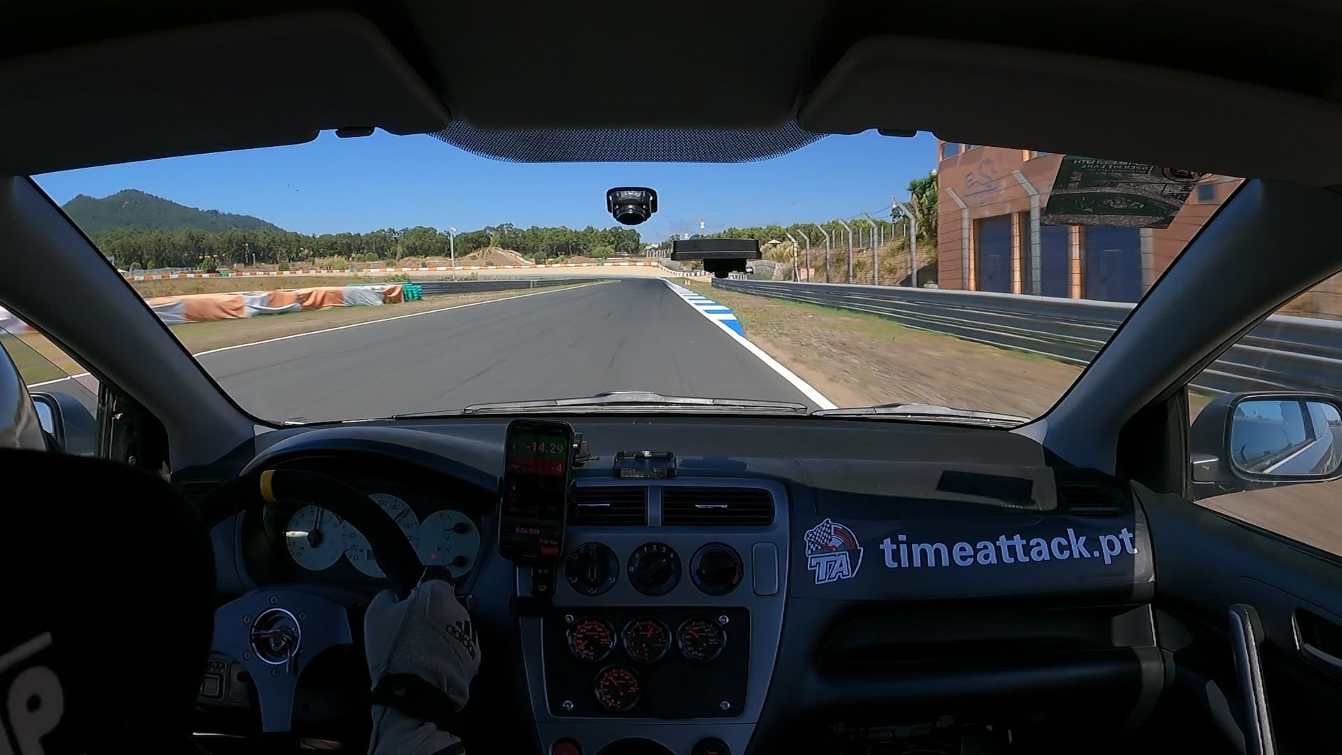 Onboard view through turn 7 at Estoril